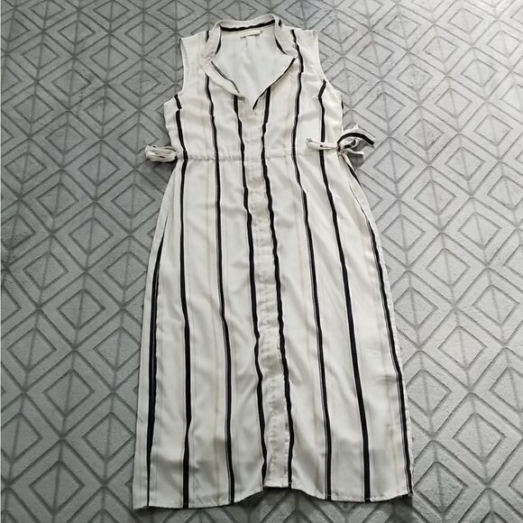 Striped Midi Dress   - Picture 1 of 9